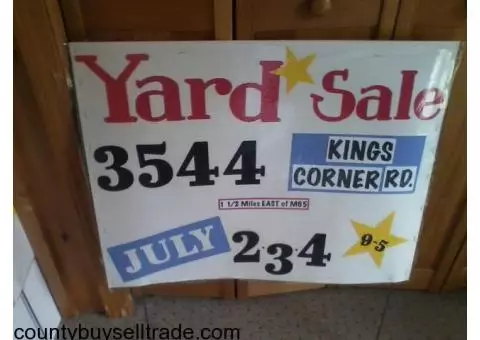 Yard Sale- Thursday/Friday/Saturday